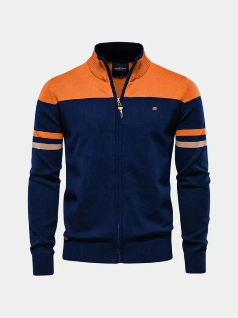 Cardigan Maglione con zip Collo alto Maglieria