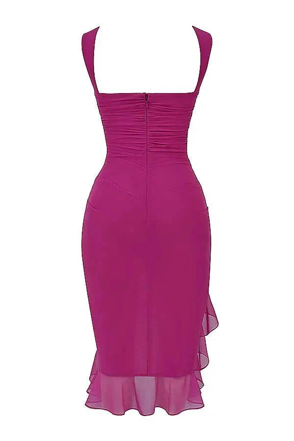 Elegante Abito Midi Donna Raffinato e Affascinante