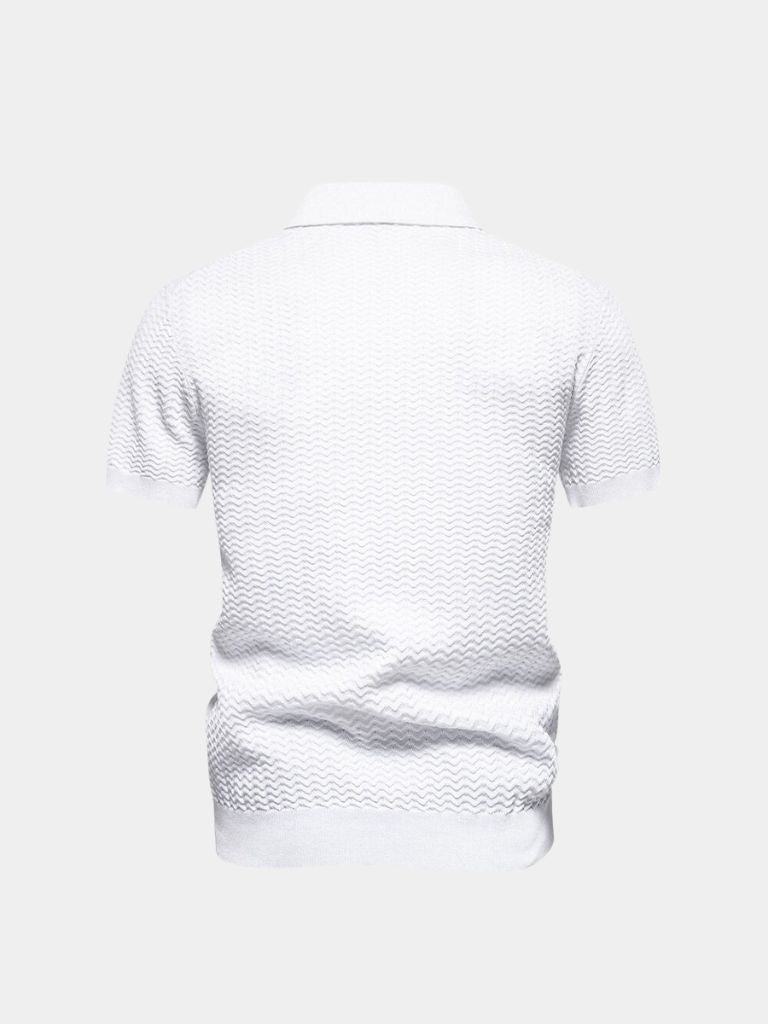 Polo con zip a un quarto Classic Fit Quarter Zip Polo