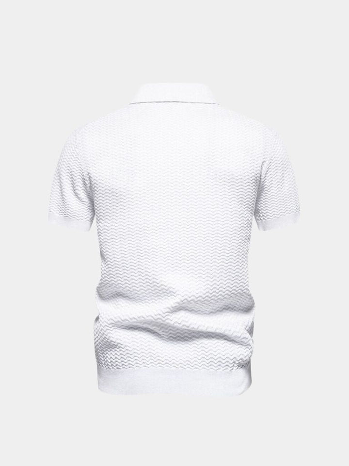 Polo con zip a un quarto Classic Fit Quarter Zip Polo