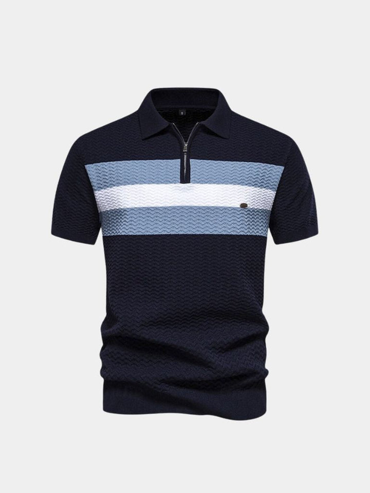 Polo con zip a un quarto Classic Fit Quarter Zip Polo