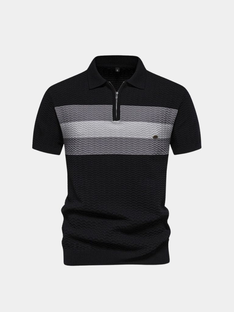 Polo con zip a un quarto Classic Fit Quarter Zip Polo