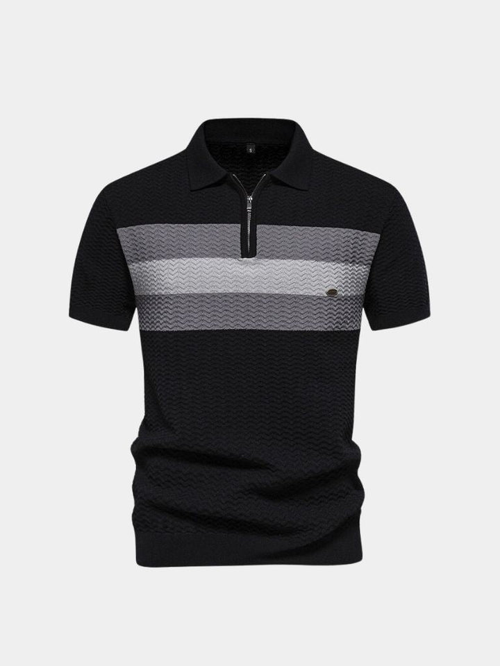Polo con zip a un quarto Classic Fit Quarter Zip Polo