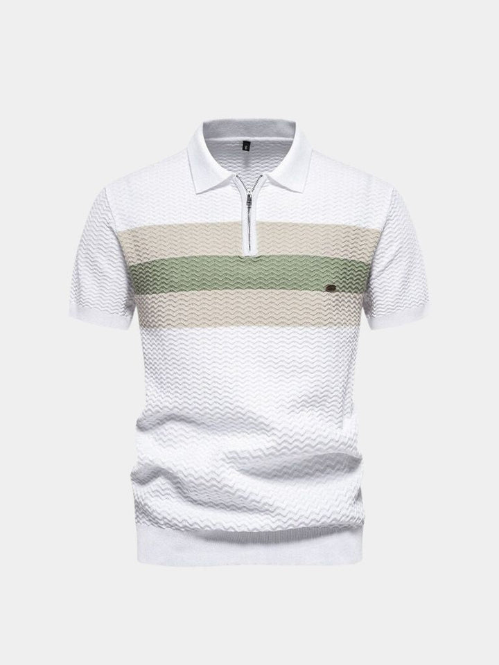 Polo con zip a un quarto Classic Fit Quarter Zip Polo