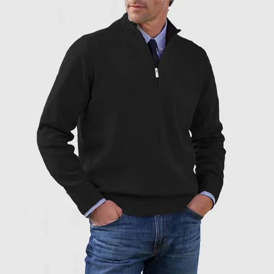 Howard™ | Maglione raffinato con mezza zip