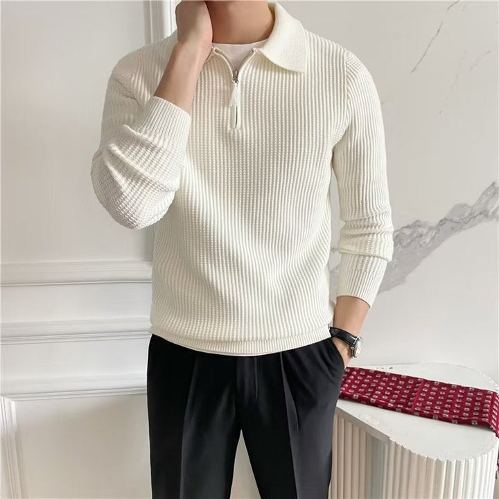 Maglione Uomo a Girocollo Tinta Unita Vestibilità Ampia