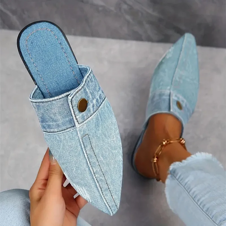 Mules donna eleganti punta affusolata
