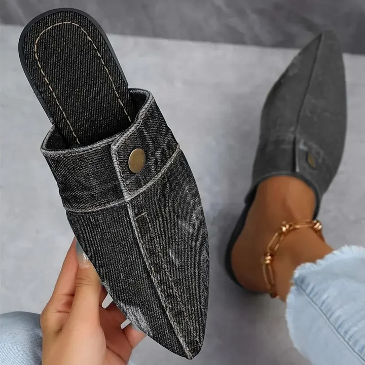 Mules donna eleganti punta affusolata