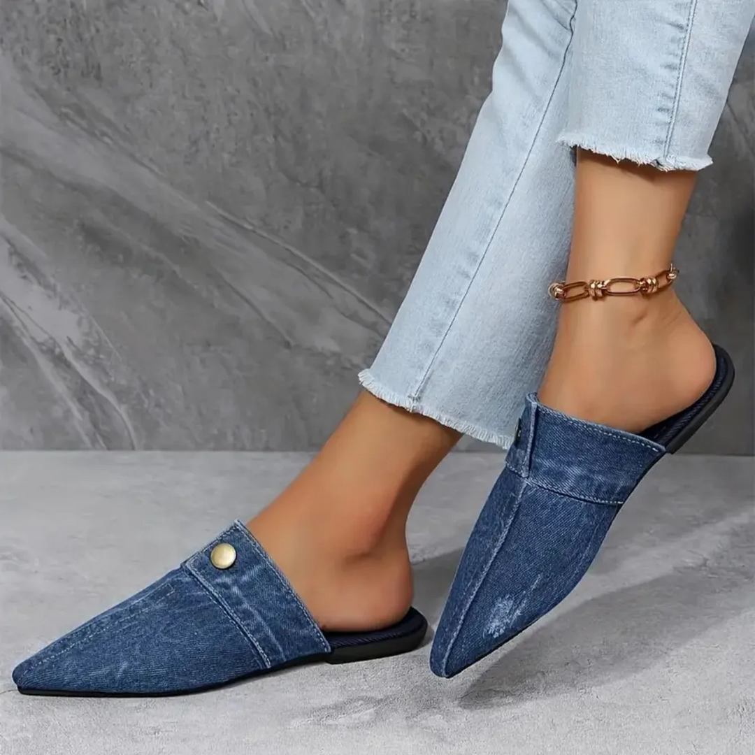 Mules donna eleganti punta affusolata