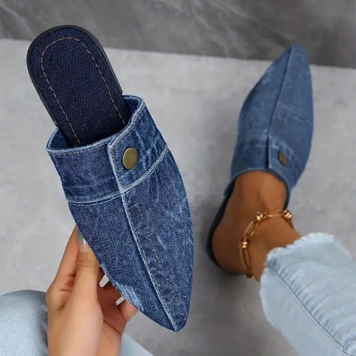 Mules donna eleganti punta affusolata