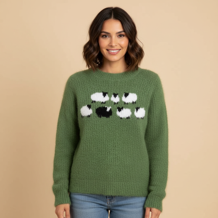 Lina | Comodo maglione in lana con un tocco di eleganza