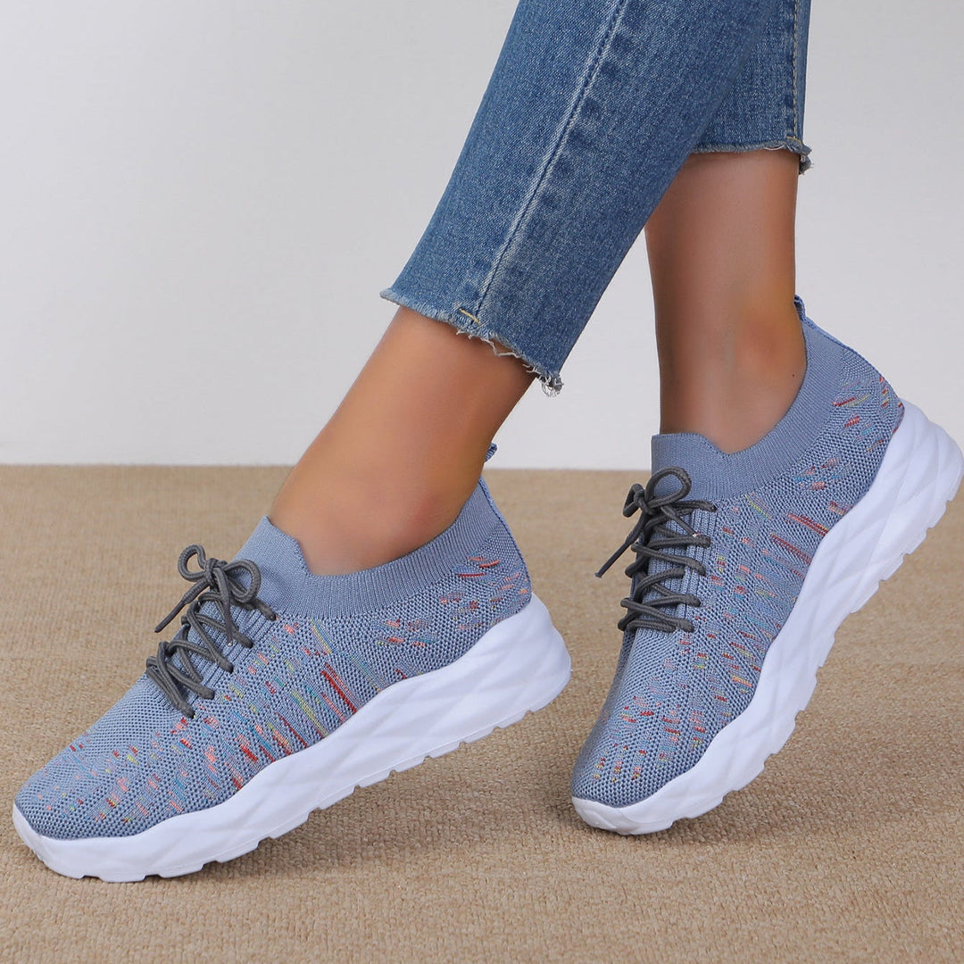 Sneakers Donna Comode in Mesh con Lacci