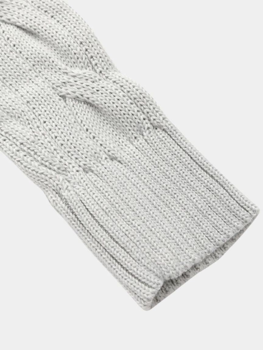 Maglione essenziale con mezza zip