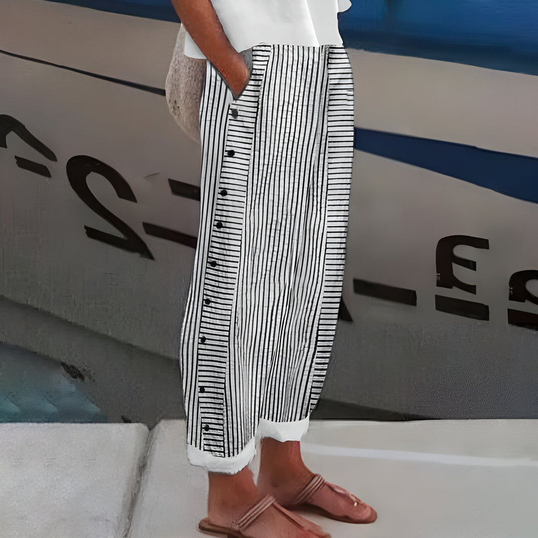 Pantaloni donna estivi gamba dritta