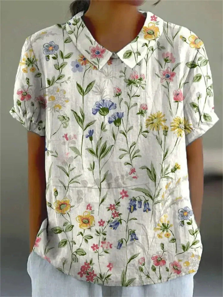 T shirt florale donna camicia estiva