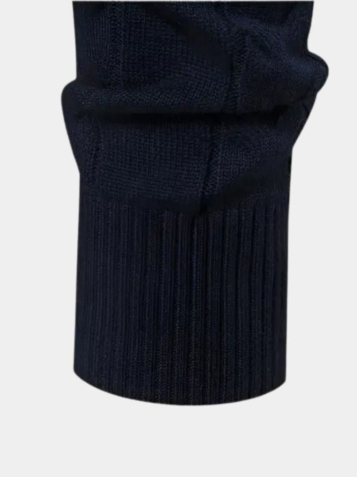 Maglione pullover in maglia con mezza zip