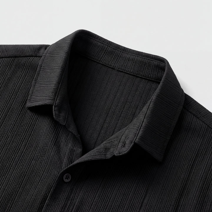 Nitido camicia uomo manica corta a righe colletto classico