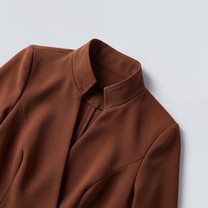 Deciso abito donna midi a tubino scollo V con cintura