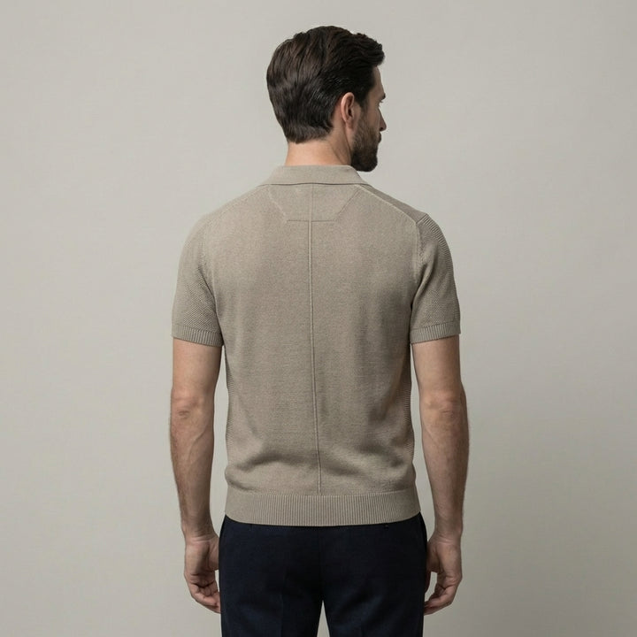 Polo Uomo Beige Stile Classico Senza Tempo