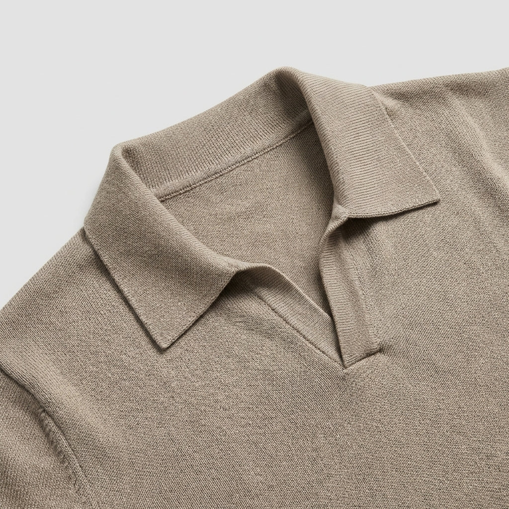 Polo Uomo Beige Stile Classico Senza Tempo