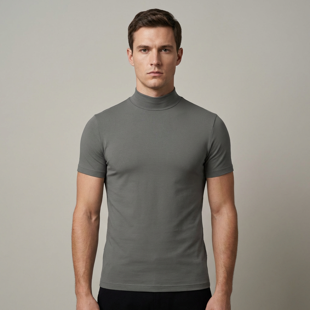Maglietta casual Maglietta casual a collo alto