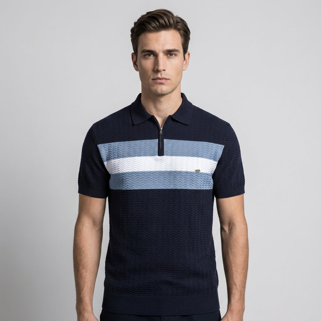Polo con zip a un quarto Classic Fit Quarter Zip Polo