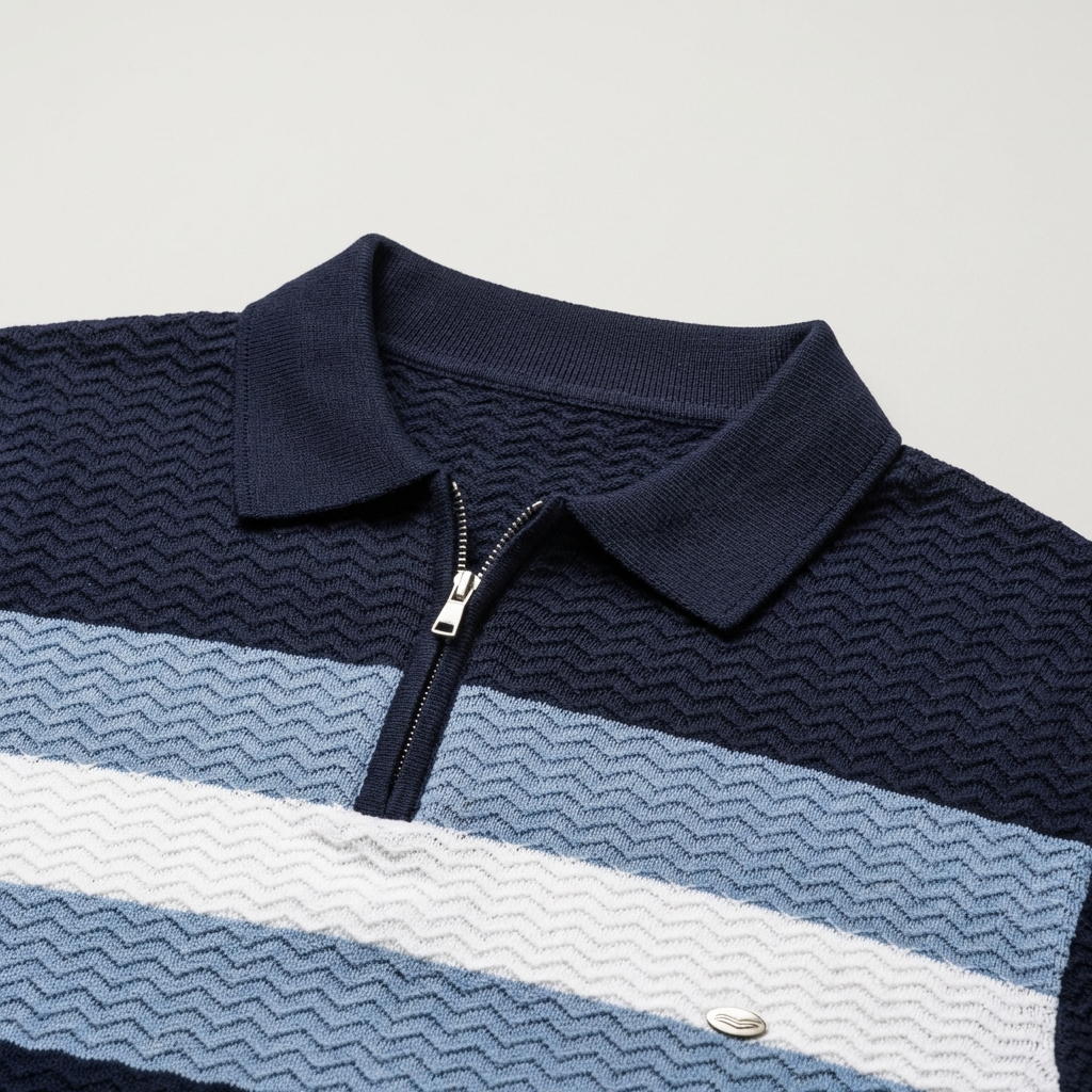 Polo con zip a un quarto Classic Fit Quarter Zip Polo