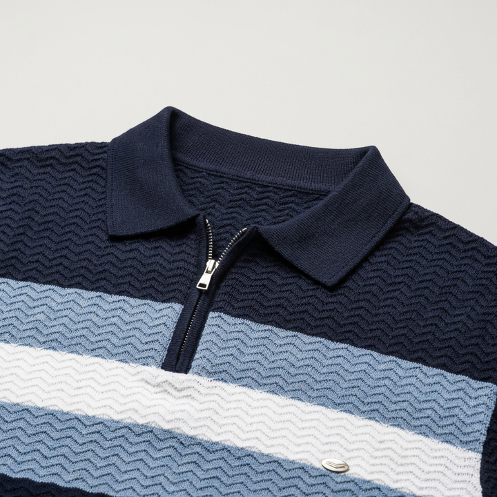 Polo con zip a un quarto Classic Fit Quarter Zip Polo