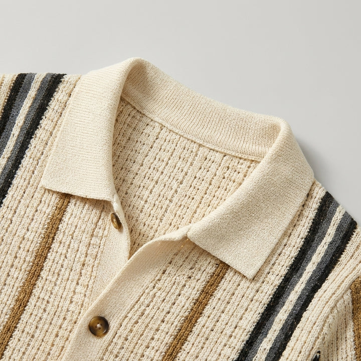 Polo Uomo Sunset Groove Vestibilità Sartoriale Premium