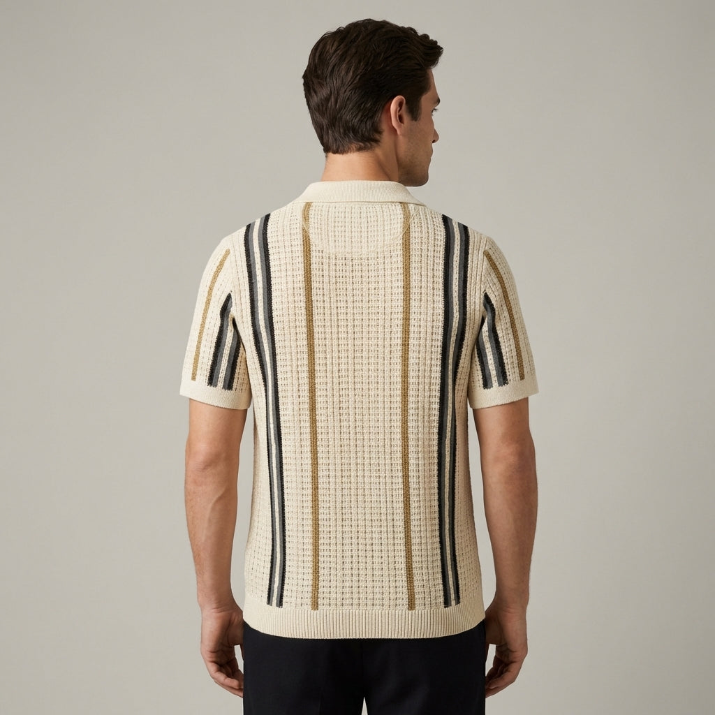 Polo Uomo Sunset Groove Vestibilità Sartoriale Premium