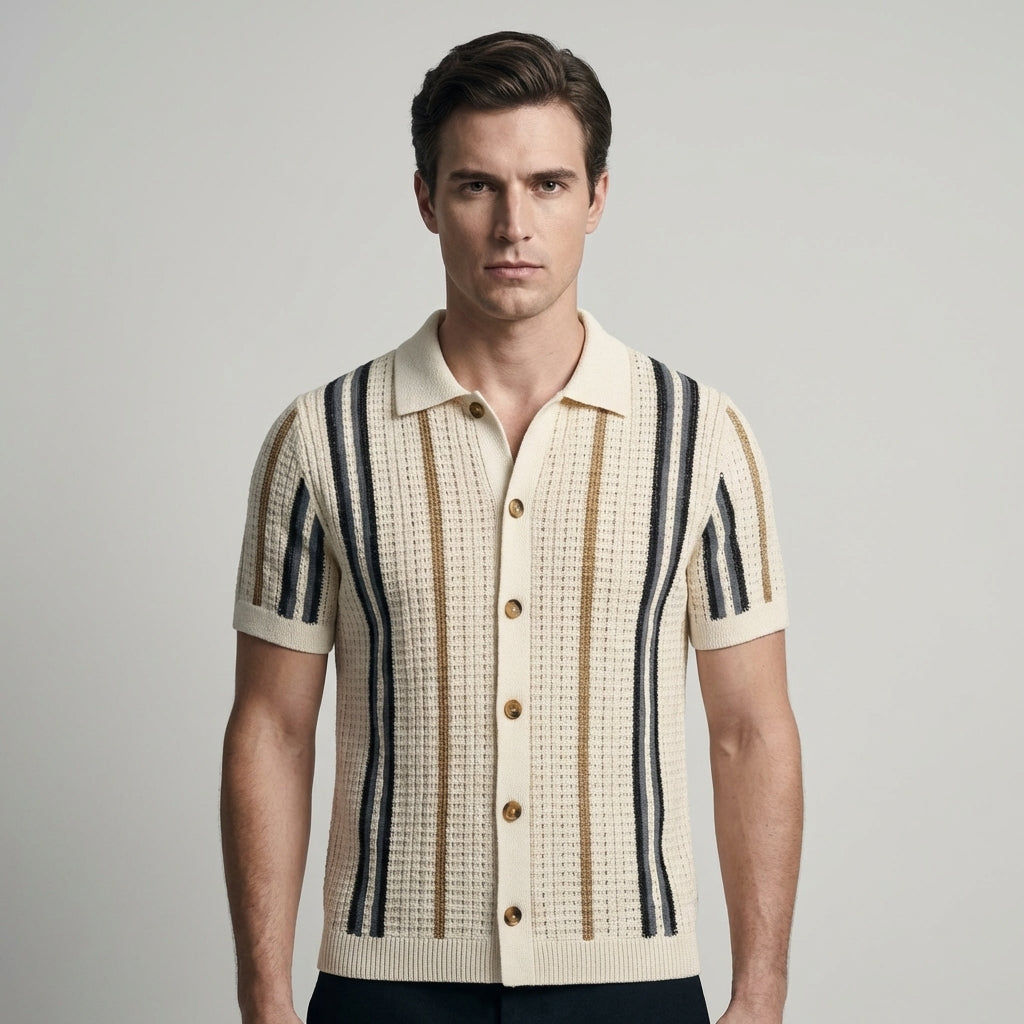 Polo Uomo Sunset Groove Vestibilità Sartoriale Premium