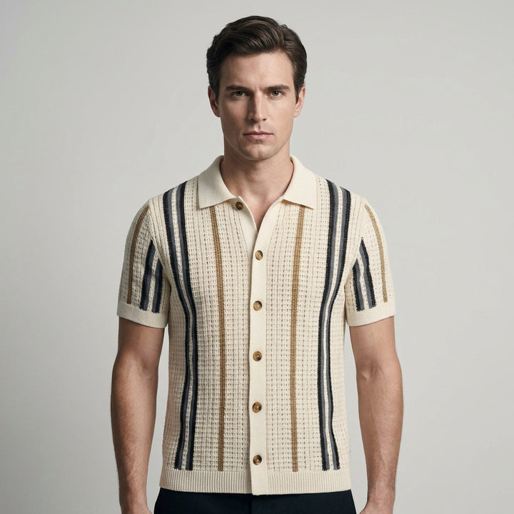 Polo Uomo Sunset Groove Vestibilità Sartoriale Premium
