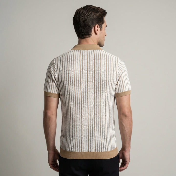 Maglia Polo a Righe da Uomo Stile Classico e Comfort