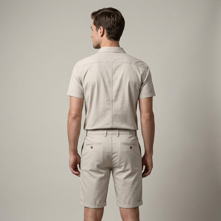 Pantaloncini da uomo in cotone con tasche