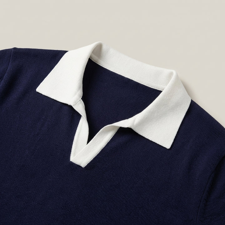 Polo da uomo a maniche corte in maglia
