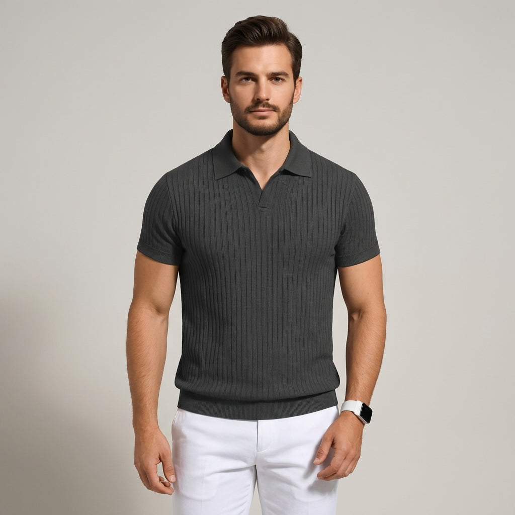 Polo da uomo dal taglio aderente