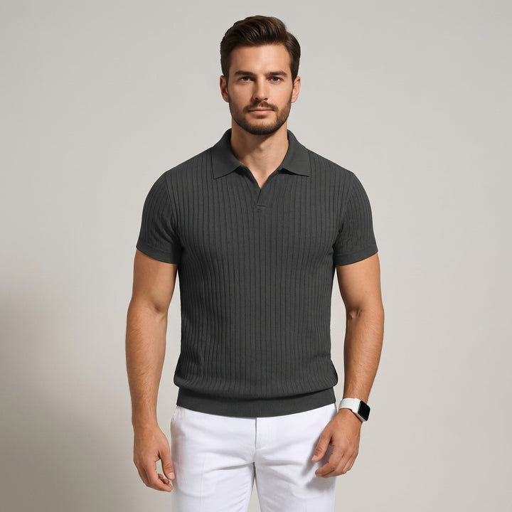 Polo da uomo dal taglio aderente