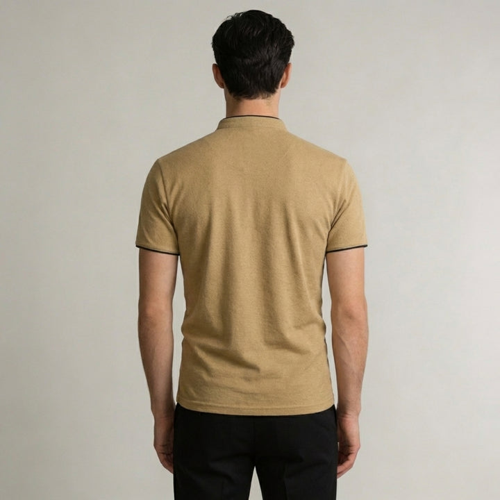 Polo da uomo senza colletto
