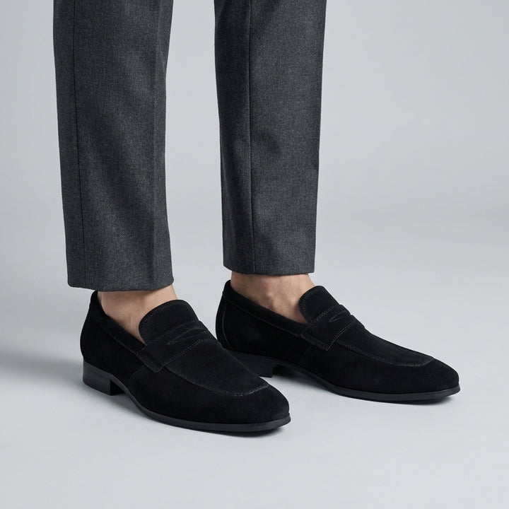 Mocassini Uomo Camoscio Eleganti