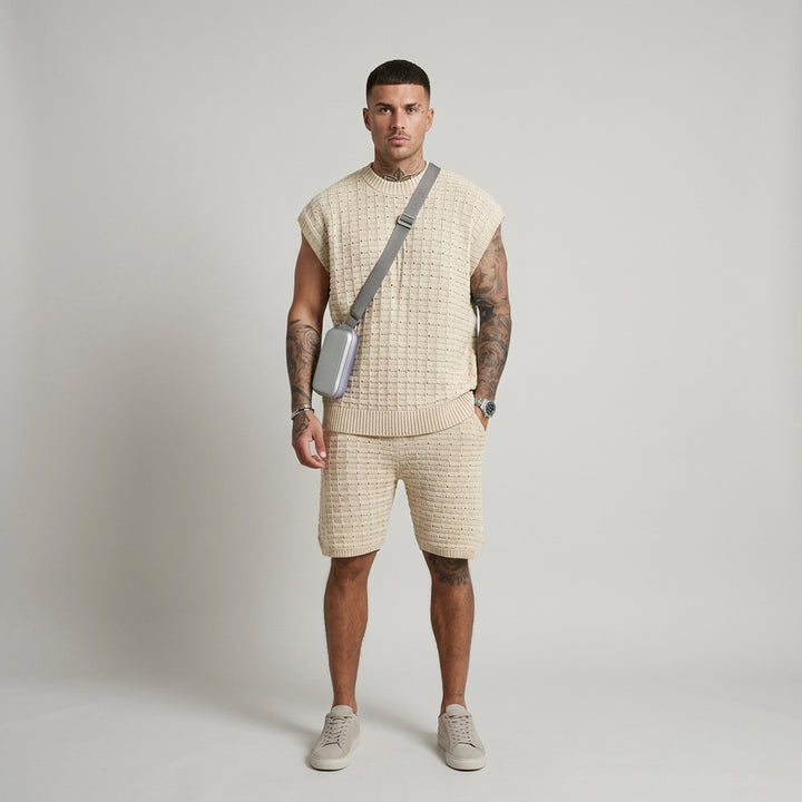 Comodo Completo Estivo Uomo Maglia Shorts