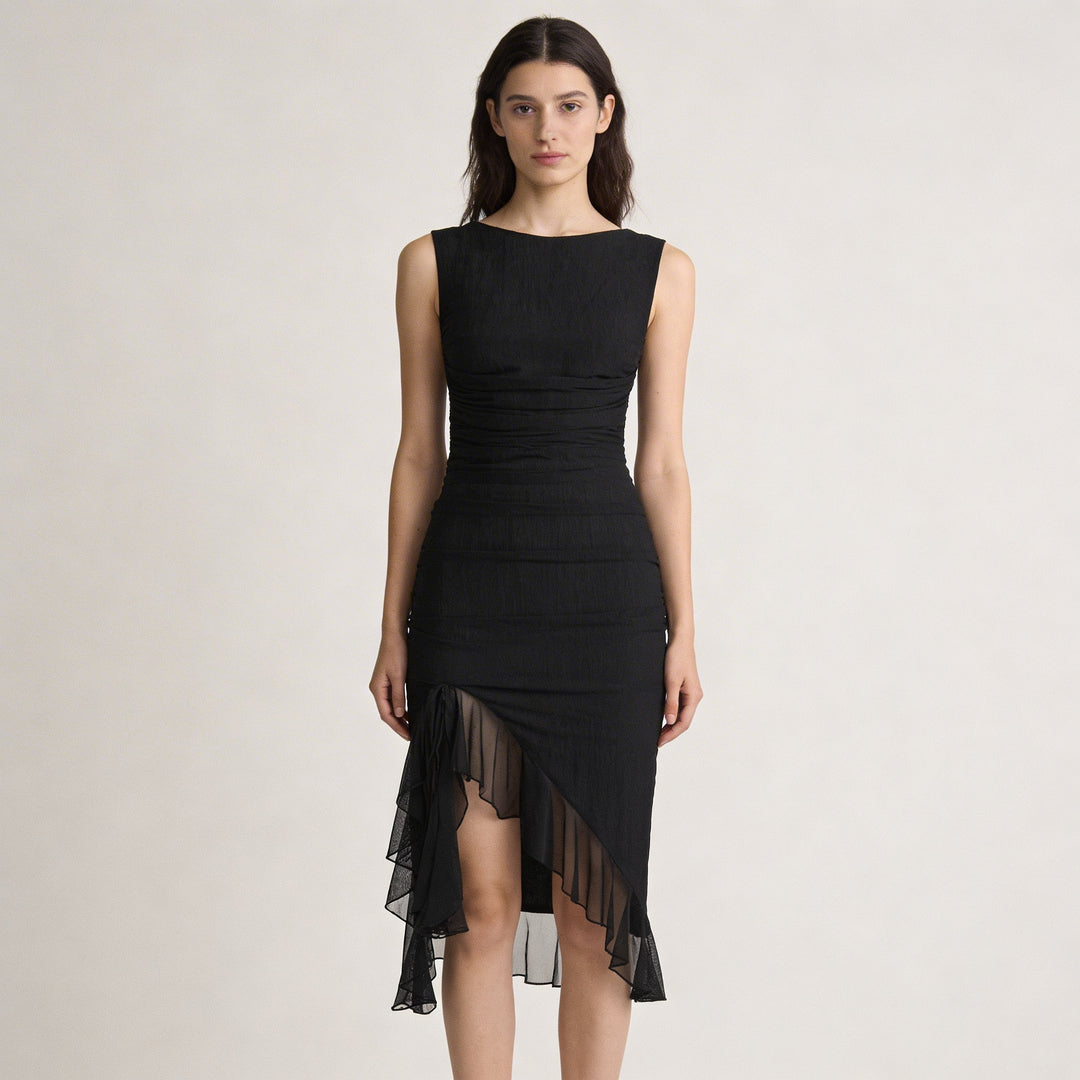 Elegante Abito Midi Donna Raffinato e Affascinante