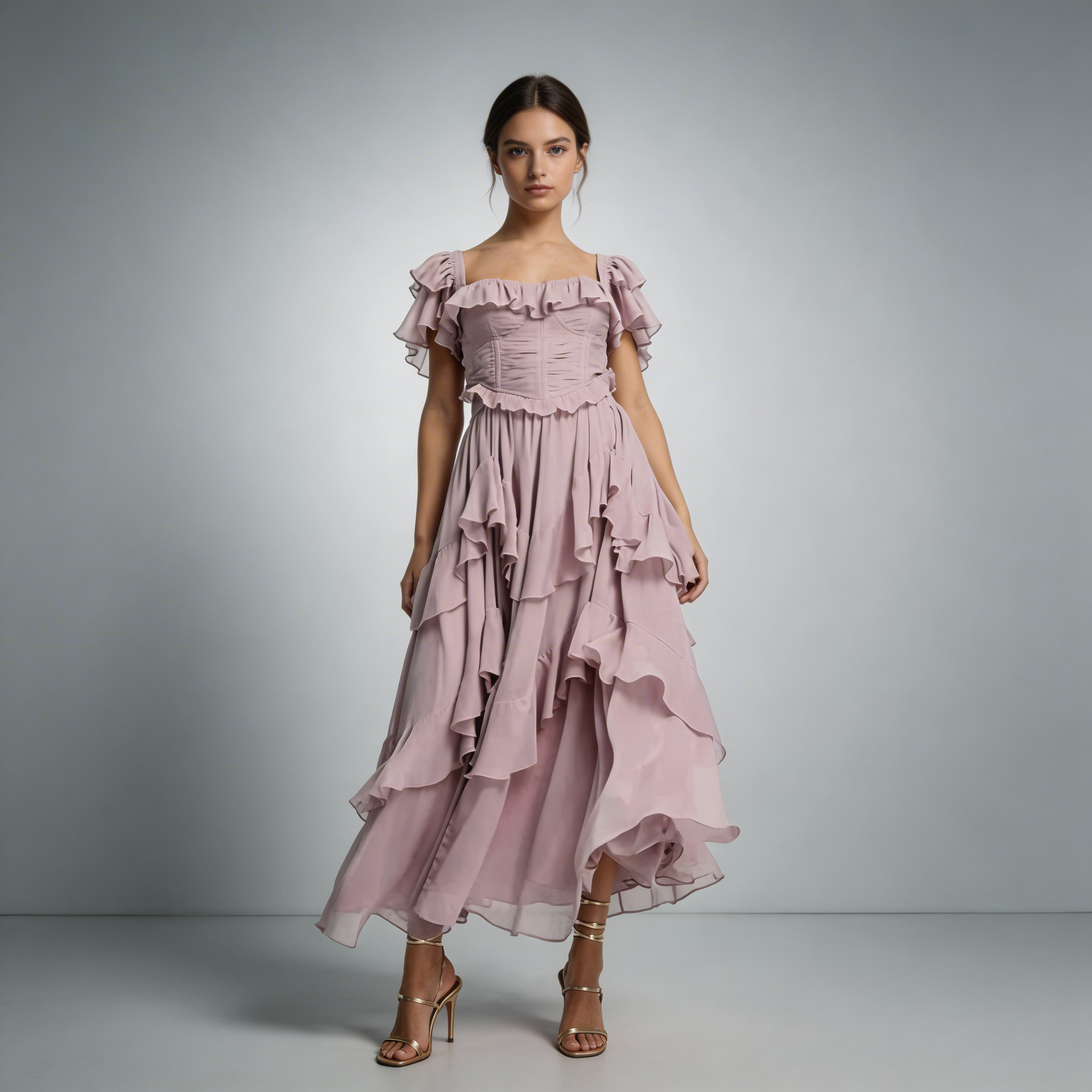 Elegante Abito Lungo Donna Freyna Raffinato
