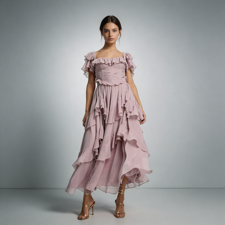 Elegante Abito Lungo Donna Freyna Raffinato