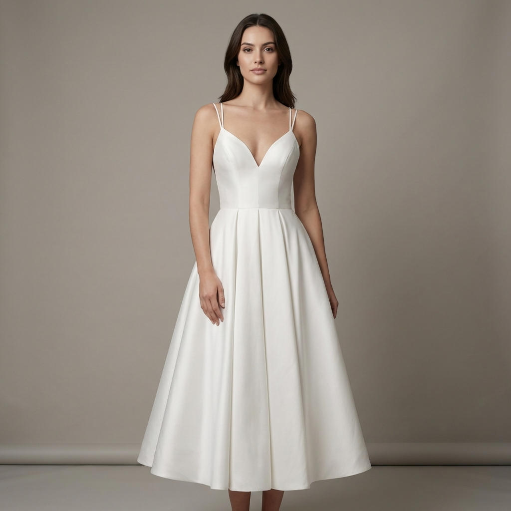 Elegante Abito Midi Alazne Donna Raffinato
