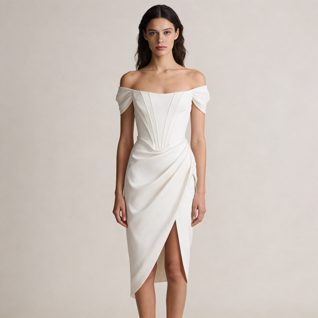 Elegante Abito Midi Lexana Donna Raffinato