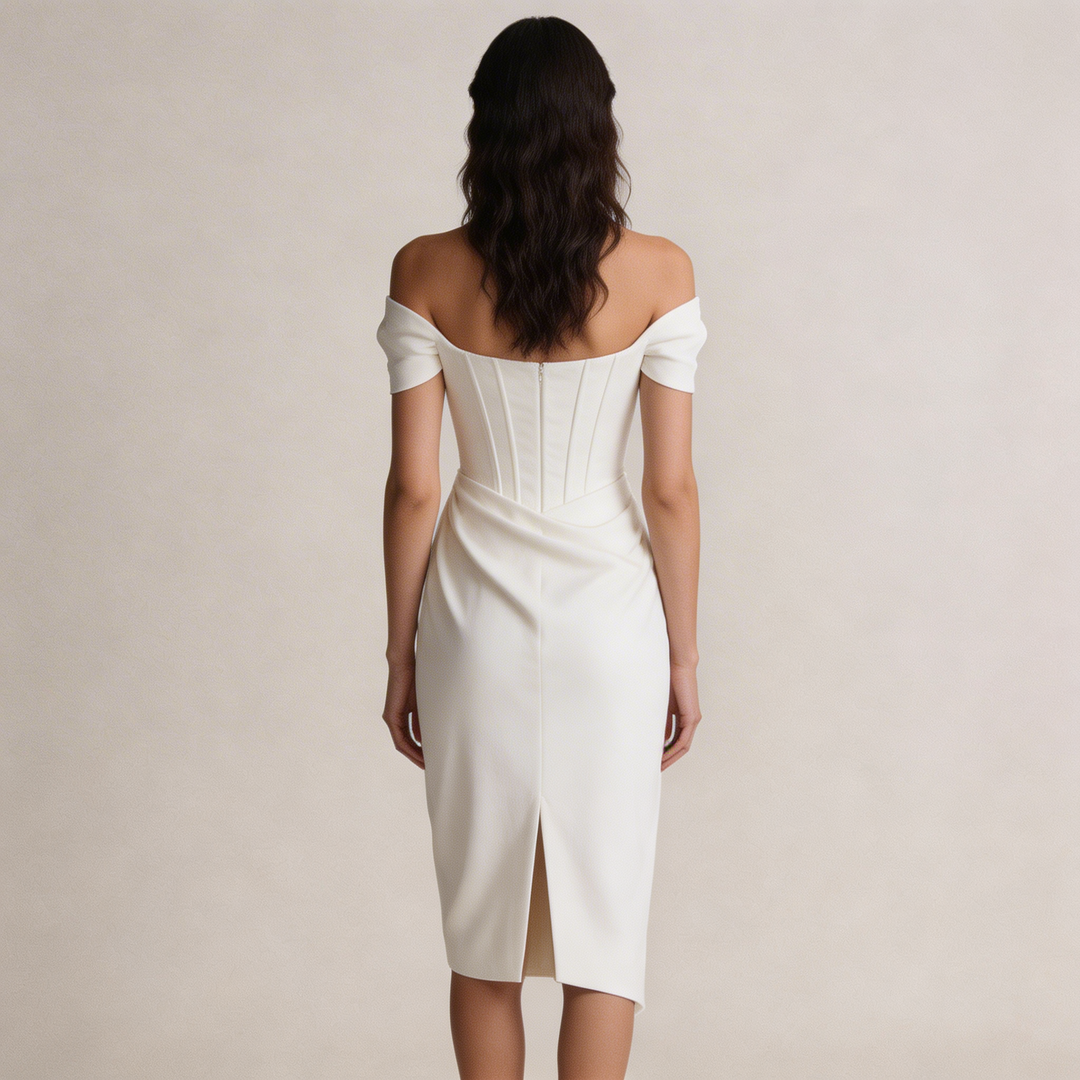 Elegante Abito Midi Lexana Donna Raffinato