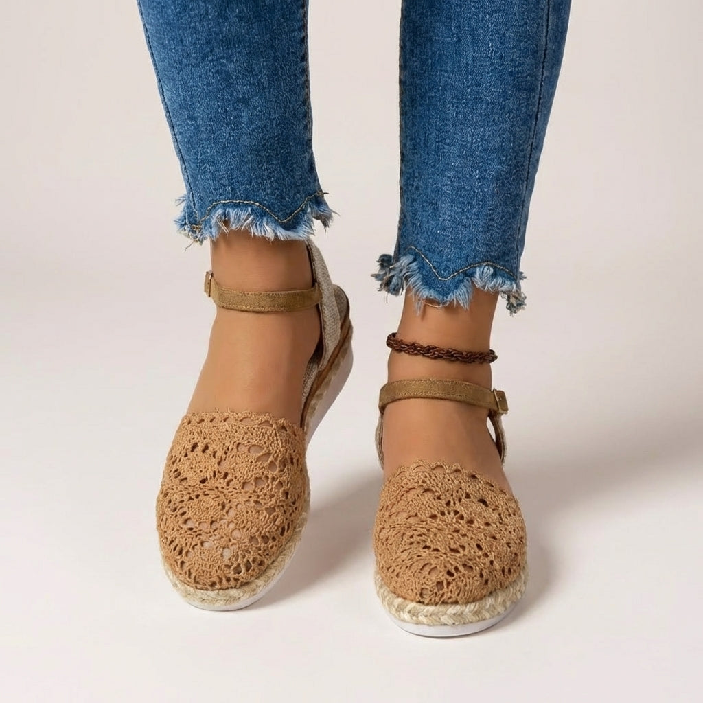 Darby Sandali Espadrillas Donna – Plateau in Crochet Artigianale
