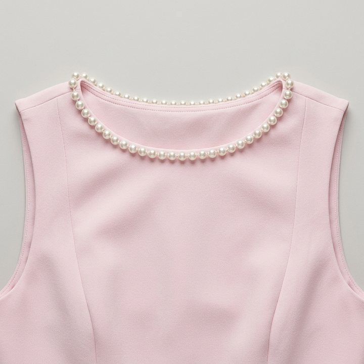 Elegante Abito Mini Donna Fiocco Retro Festa Carino
