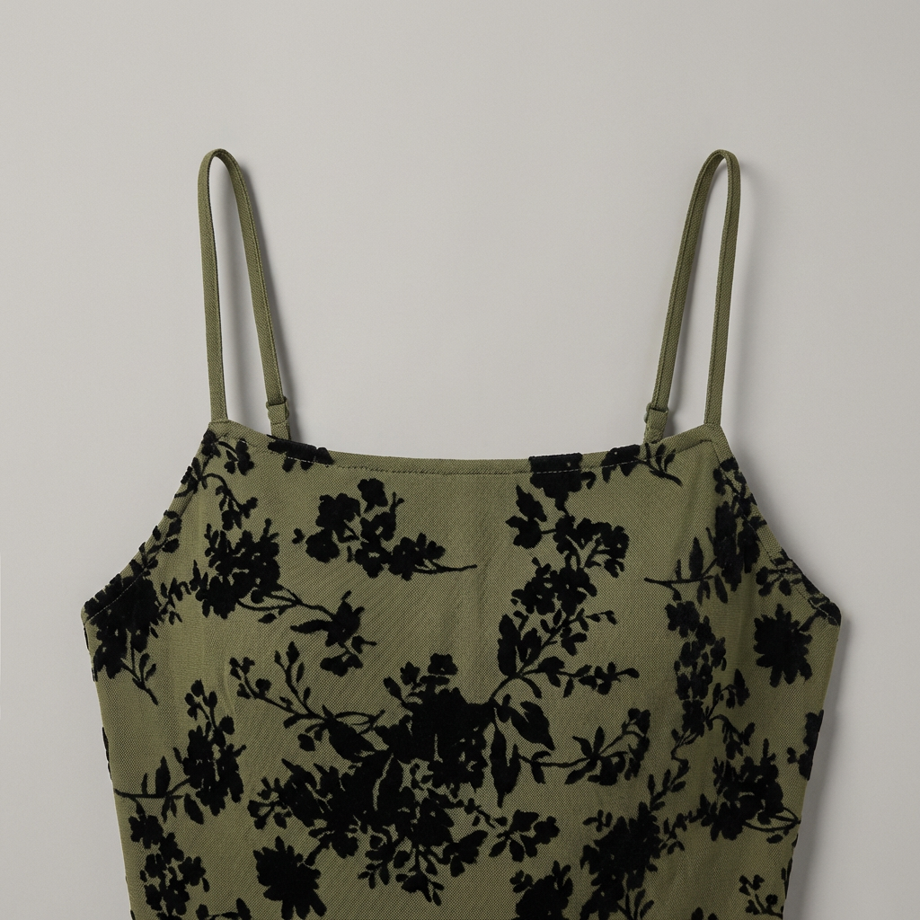 Elegante Abito Mini Floreale Scollo a V Linea A