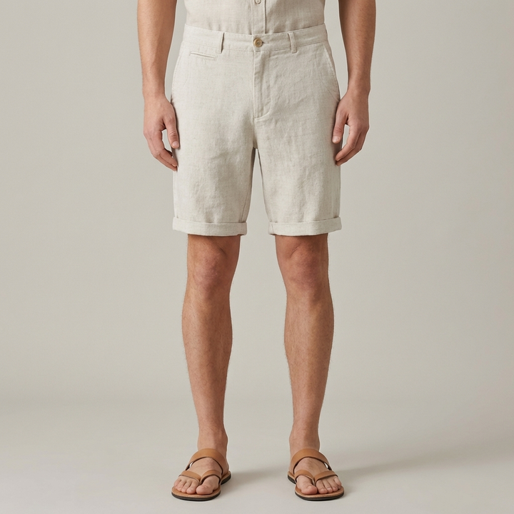 Elegante Shorts Uomo Estivo Slim Fit Tasche Laterali